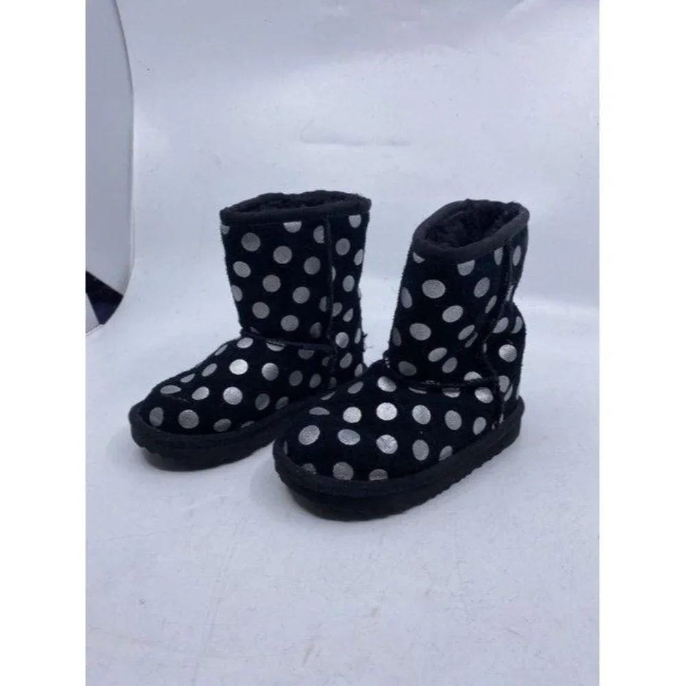 Ugg Australia Black White W Polka Dot Kid Bootsboo